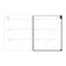 Blue Sky 11 in. x 8.5 in. 12-Month (Jul 2025-Jun 2026) Analeis Create-Your-Own Cover Weekly/Monthly Planner - White/Black/Coral